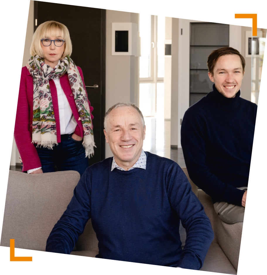 Portrait der dreiköpfigen Geschäftsführung von Mosel Türen